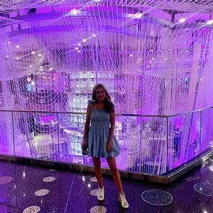 Light Blue Bubble Dress